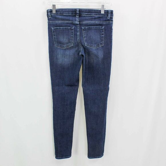 Cat & Jack Girls Skinny Jeans Medium Wash Pockets Ultimate Stretch Faded - Picture 4 of 7
